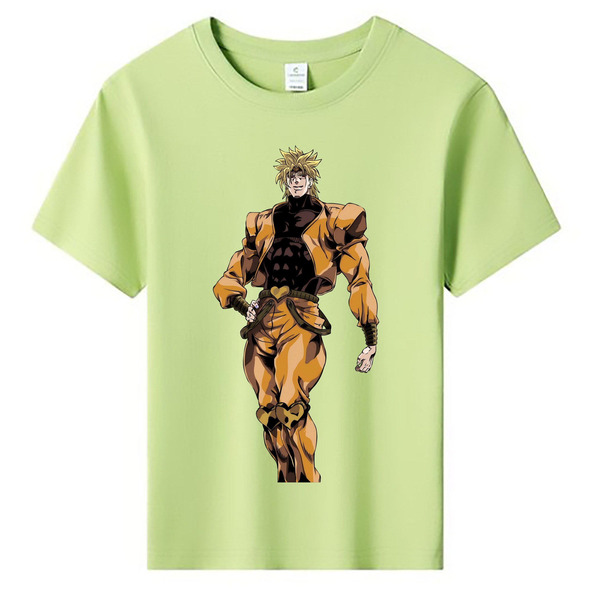 （画像用） ジョジョの奇妙な冒険 ディオ?ブランドー JoJo's Bizarre Adventure Dio Brando 綿100％キッズTシャツ（フロントプリント）
